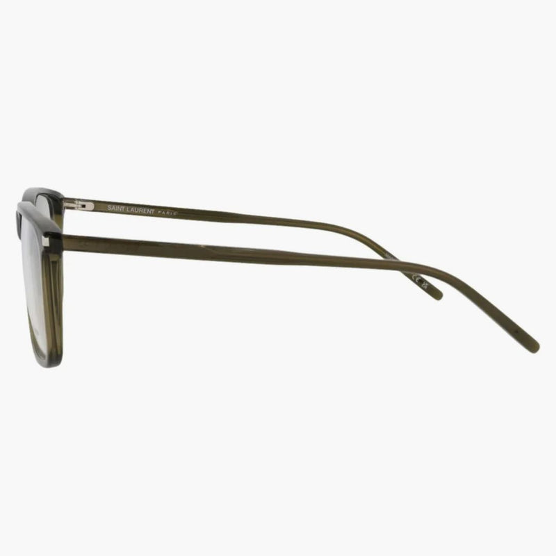 Saint Laurent Square Eyeglasses Green/green/transparent (sl454-30011112-008)