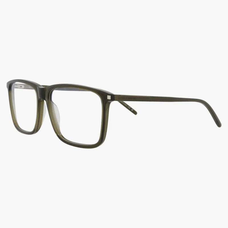 Saint Laurent Square Eyeglasses Green/green/transparent (sl454-30011112-008)