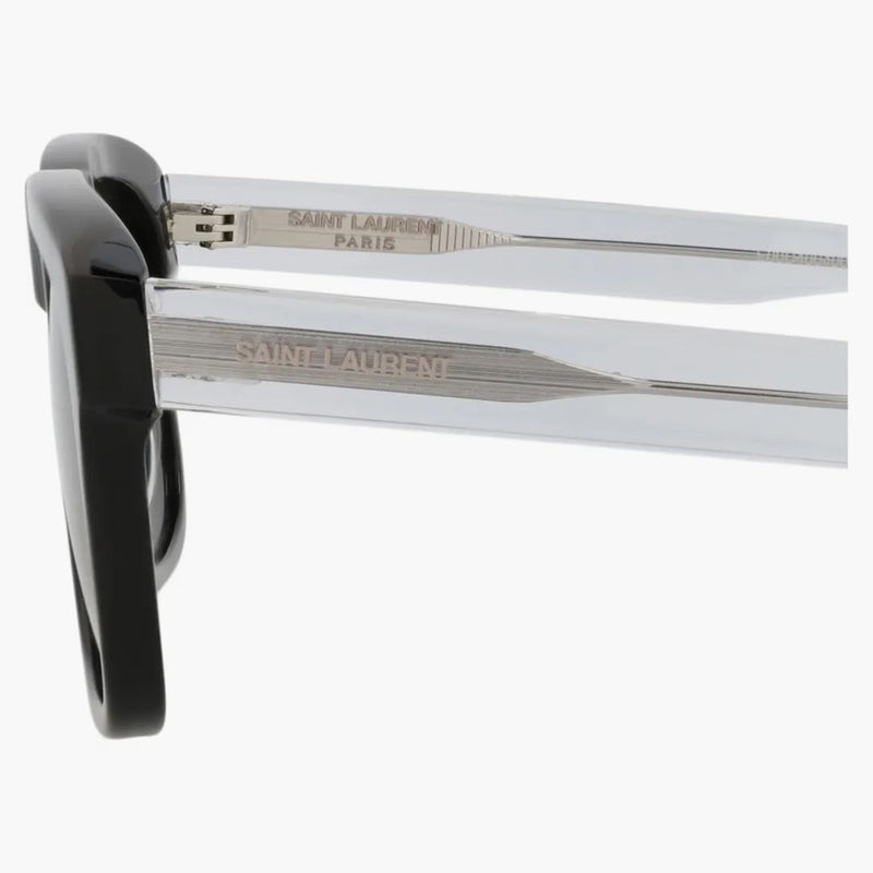 Saint Laurent Square-frame Acetate Sunglasses Black/crystal/black (sl558-30013781-001)