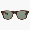 Saint Laurent Square Frame Acetate Solglasögon Havanna/Havanna/Green (SL564-30013785-007)