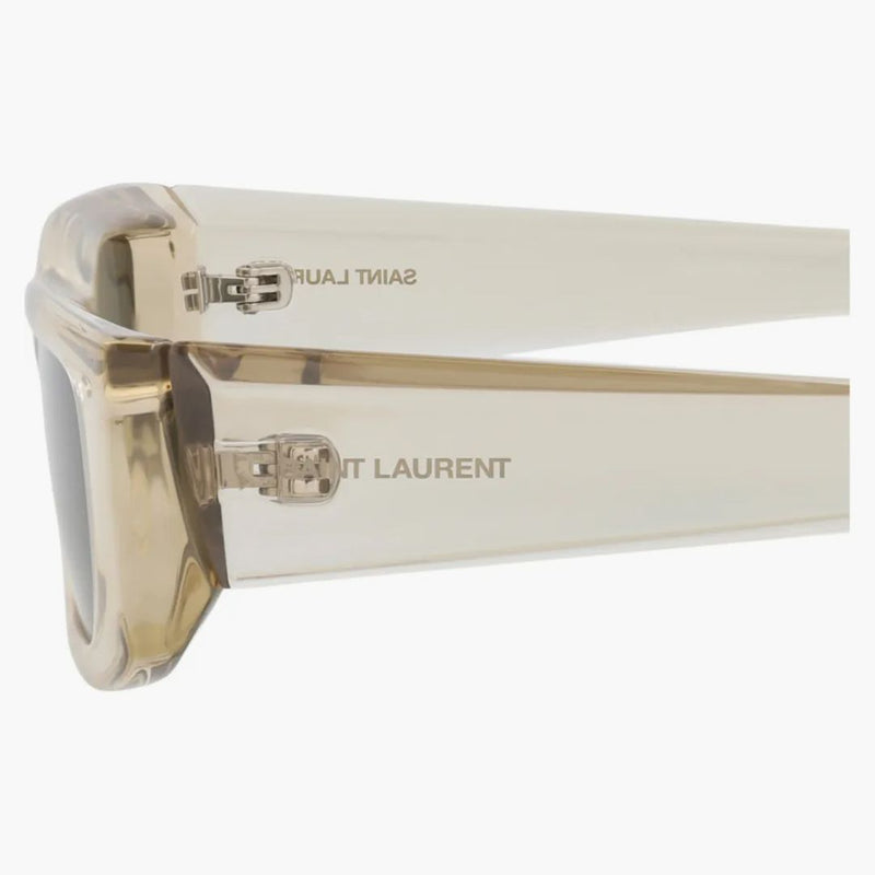 Saint Laurent Square-frame Injection Sunglasses Beige/beige/grey (sl553-30013744-005)