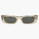 Saint Laurent Square frame injection sunglasses beige/beige/gray (SL553-30013744-005)