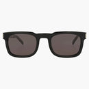 Saint Laurent Square frame Recycled Acetate Sunglasses Black/Silver/Black (SL581-3001411-001)