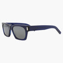 Saint Laurent Square Frame Recycled Acetate Sunglasses Blue/Blue/Silver (SL402-30009329-015)