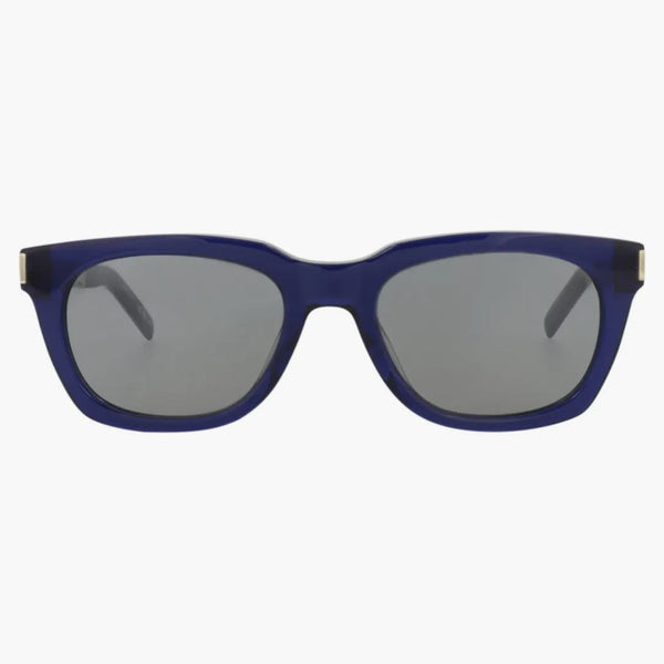 Recyklované acetátové sluneční brýle SAINT Laurent Square Blue/Silver (SL582-3001414-003)
