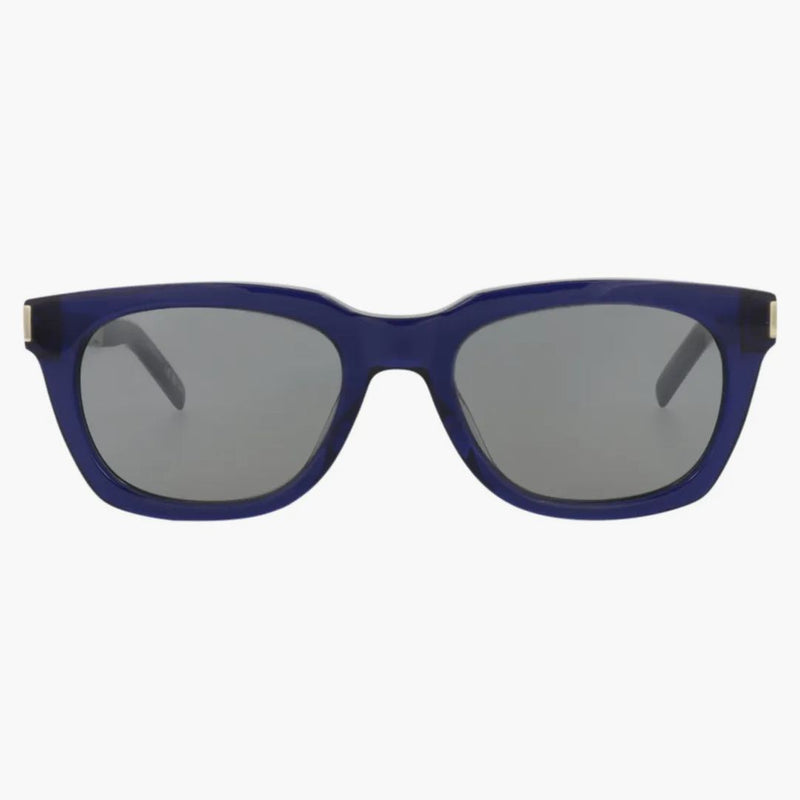 Saint Laurent Square Frame Recycled Acetate Sunglasses Blue/Silver (SL582-3001414-003)