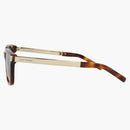 Saint Laurent Square frame Recycled Acetate Sunglasses Havana/Gold/Green (SL582-3001414-002)