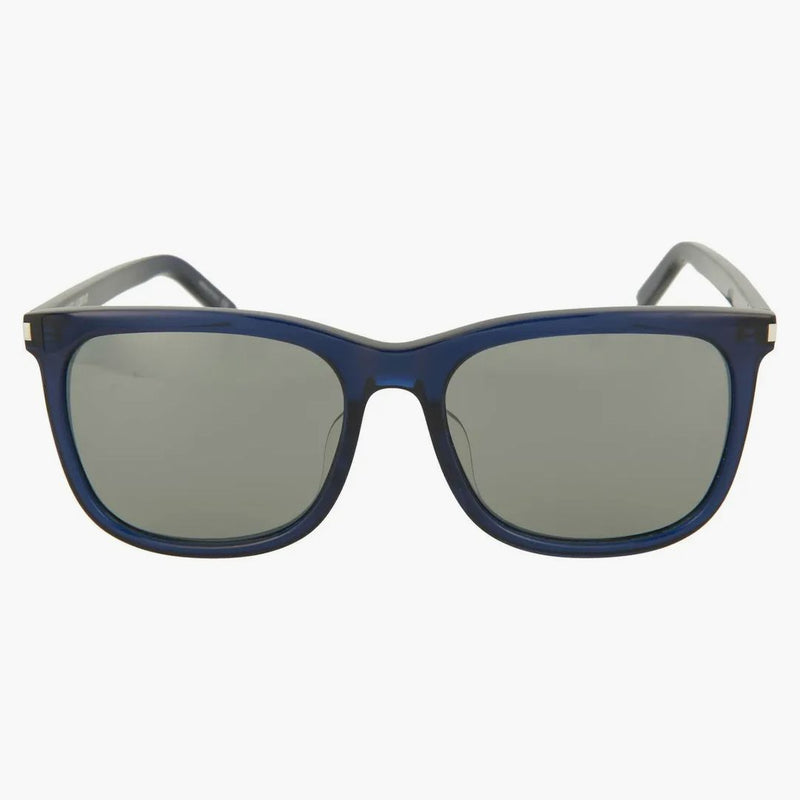 Saint Laurent Square Sunglasses Blue/blue/silver (sl116k-30000489-003)