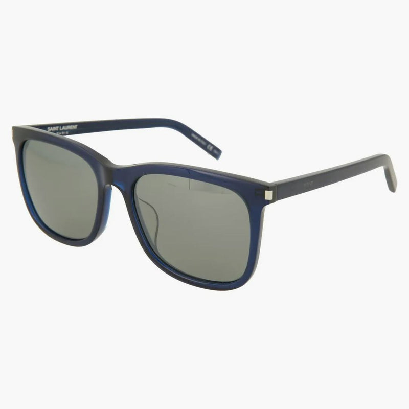 Saint Laurent Square Sunglasses Blue/blue/silver (sl116k-30000489-003)