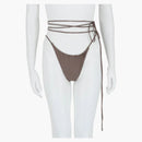 Saint Laurent Strappy Bikini Bottom Grey