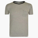 Saint Laurent Striped Pocket T-Shirt Natural/Black