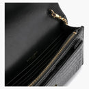 Saint Laurent Sunset Chain Wallet Black