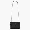 Saint Laurent Sunset Crossbody Bag Medium Black