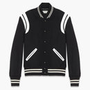 Saint Laurent Women's Teddy Jacket Black White