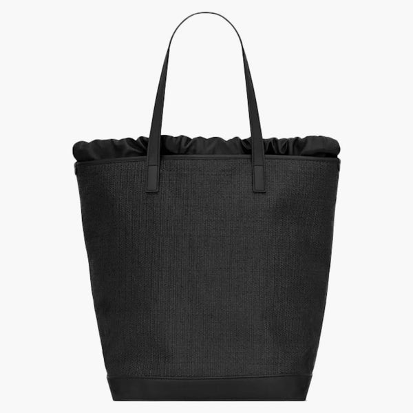 Svatý Laurent Teddy Shopping Bag Raffia Black