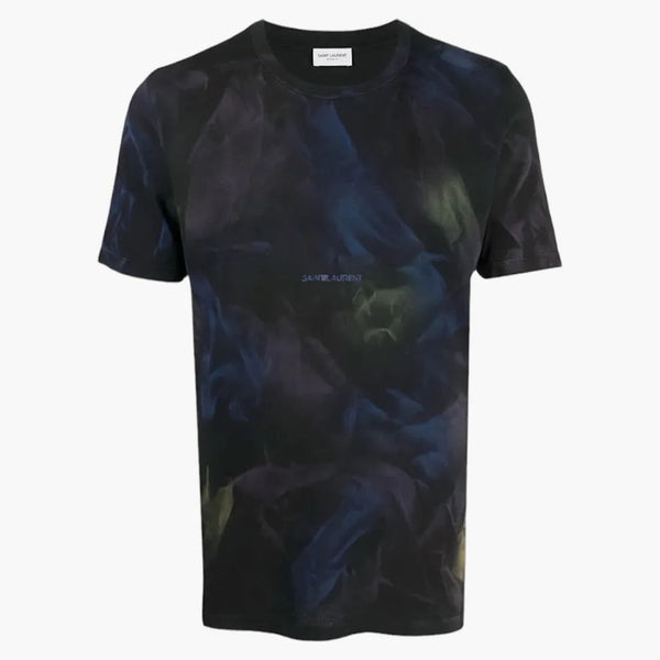 Svatý Laurent Tie Dye Rive Gauche Divere T-Shirt Black
