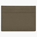 Saint Laurent Tiny Cassandre Card Case in Grained Leather Dark Khaki