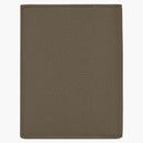 Saint Laurent Tiny Cassandre Card Card Wallet in Grained Leather Dark Khaki