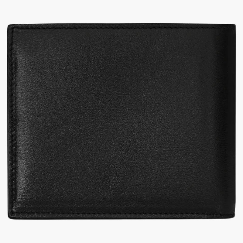 Svatý Laurent Tiny Cassandre East/West Bifold peněženka v lesklé kožené černé černé barvě