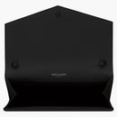 Saint Laurent Uptown Chain Wallet Grain De Poudre Embossed Leather Black