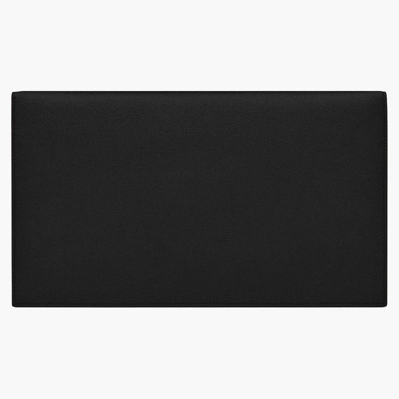 Saint Laurent Uptown Pouch Grain de Poudre Black