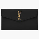 Saint Laurent Uptown Pouch Grain de Poudre Black