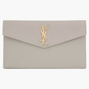 Saint Laurent Uptown Pouch Grain de Poudre en estampado Blanc Vintage