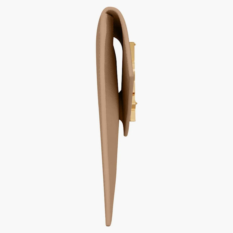 Saint Laurent Uptown Pouch Grain de Poudre embossed Dark Beige