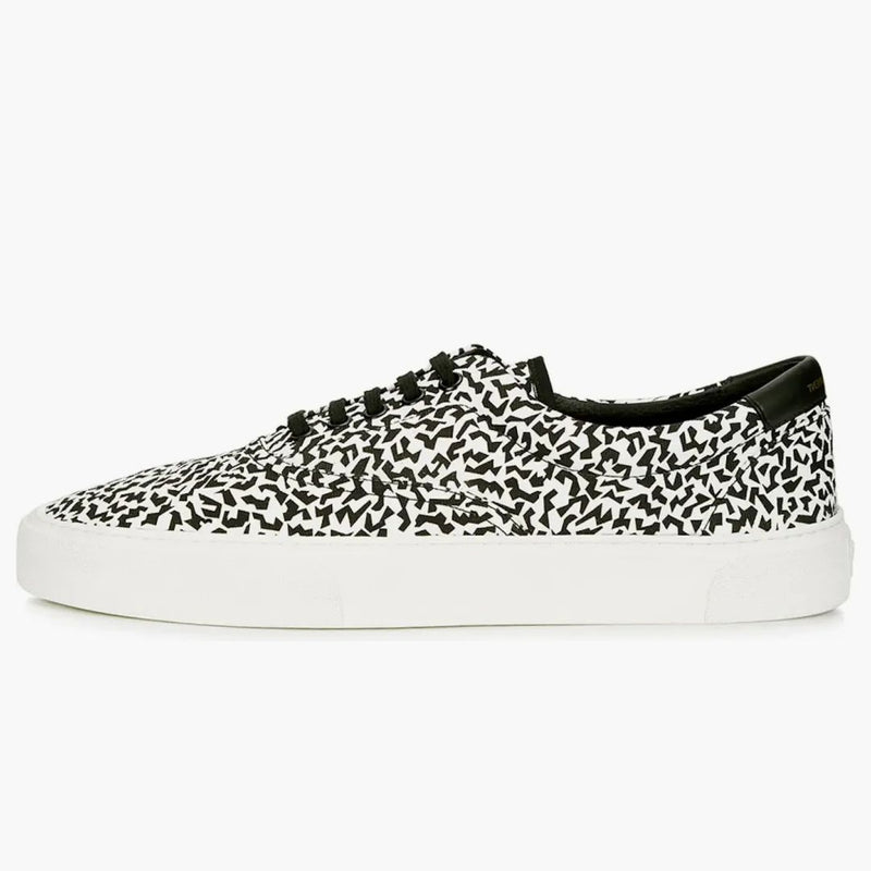 Saint Laurent Benátky Low Černý bílý tisk
