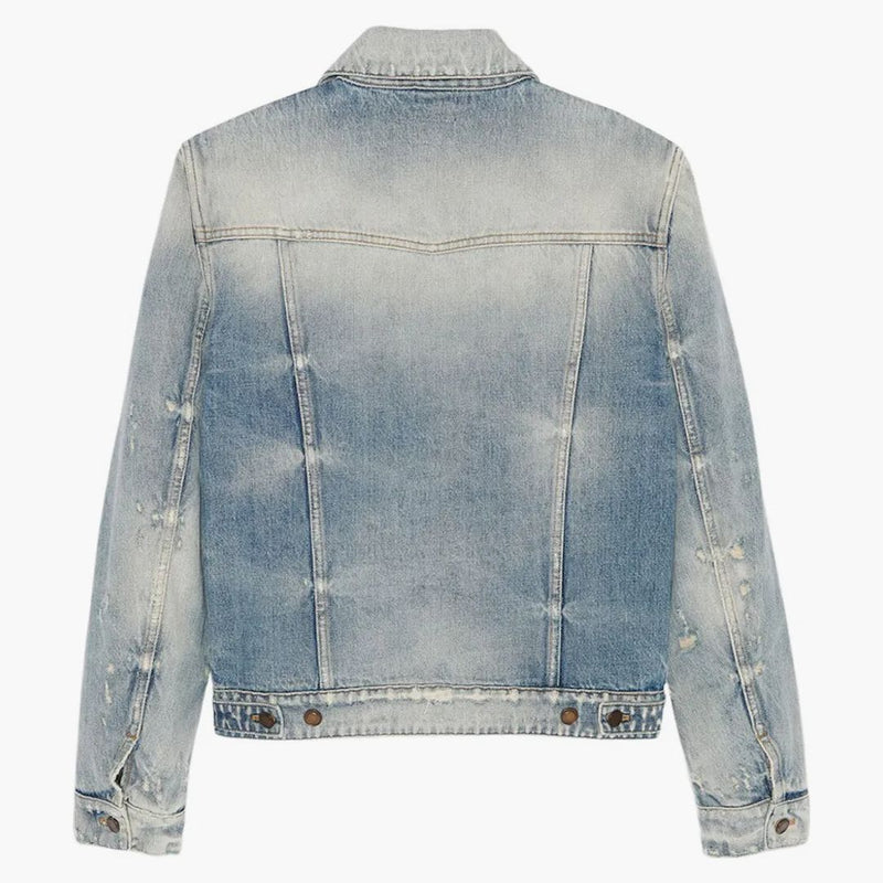 Svatý Laurent dámský přítel Denim Jacket Hilton Sky Blue
