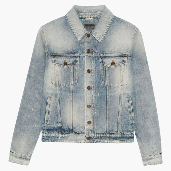 Svatý Laurent dámský přítel Denim Jacket Hilton Sky Blue