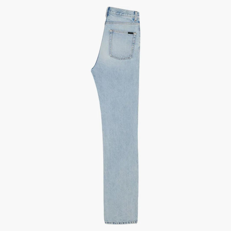 Saint Laurent Women's Janice Denim Jeans Clear Sky Blue