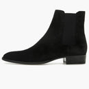 Saint Laurent Wyatt Chelsea Boot Black Suede