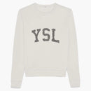 Saint Laurent Ysl Vintage Sweatshirt Dirty Ecru
