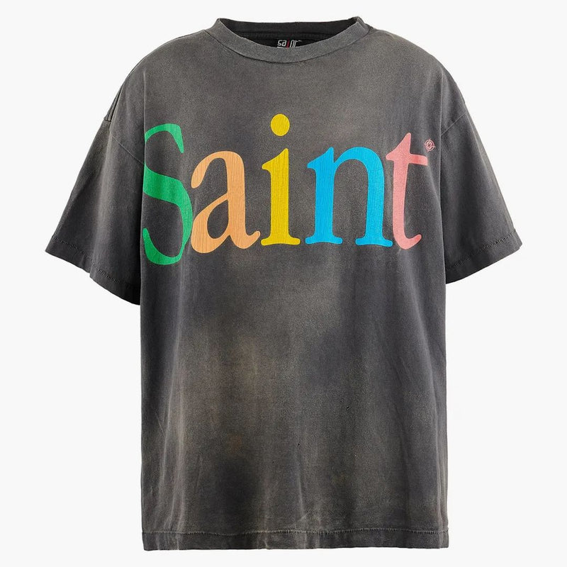 Saint Michael Apple T-shirt Black