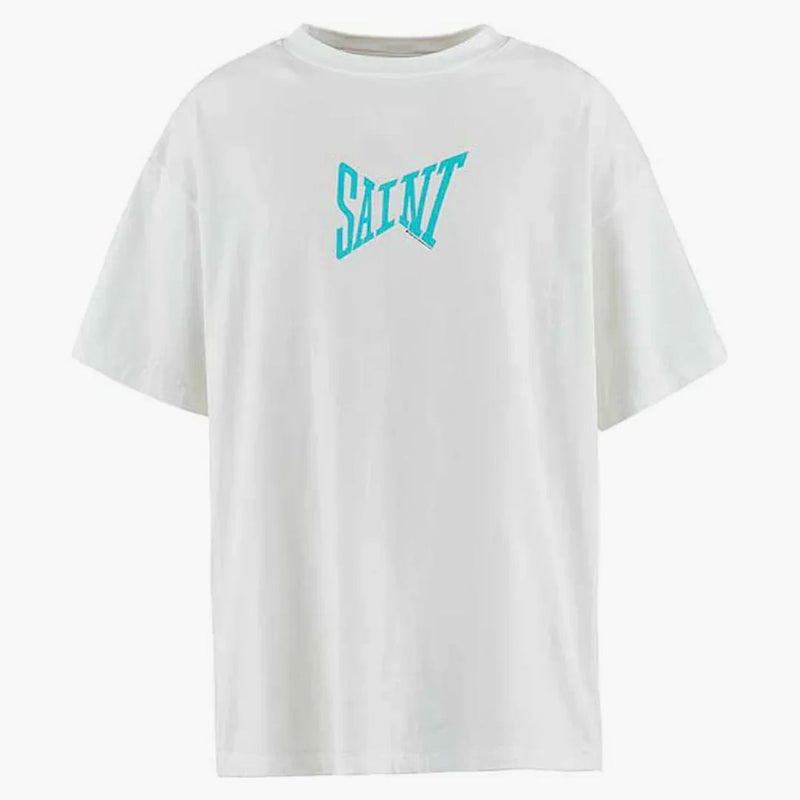 Saint Michael Ribon Camiseta Saint White/Blue