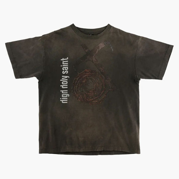 Saint Mxxxxxx Anchor T-Shirt Vintage Black