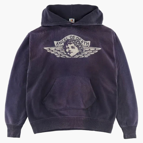 Saint MXXXXXX Angel Hoodie Vintage Navy