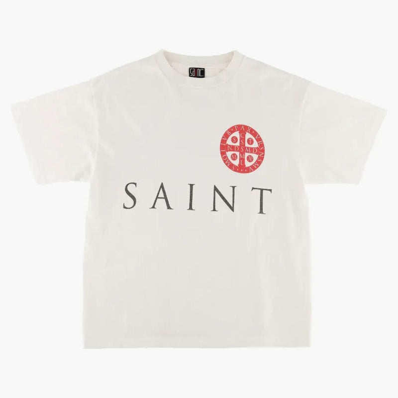 Saint MXXXXXX CIRCLE T-shirt vintage white