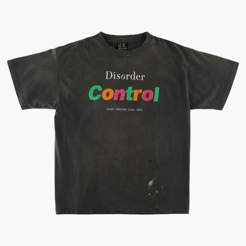 SAINT MXXXXXX CONTROL T-SIRITR VINTAGE BLACK