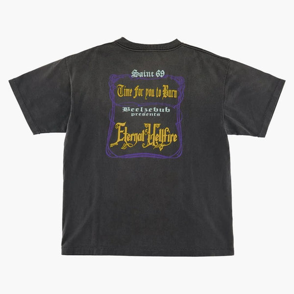 Saint MXXXXXX Devil Hand T-Shirt Vintage Black