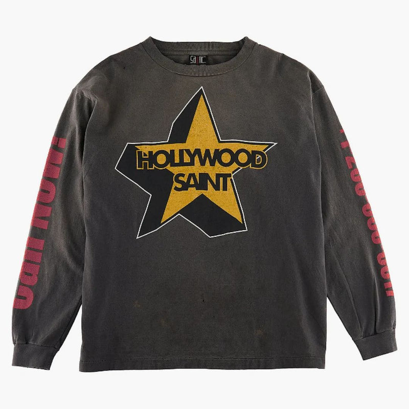 Svatý mxxxxxx hollywoodské tričko Vintage Black