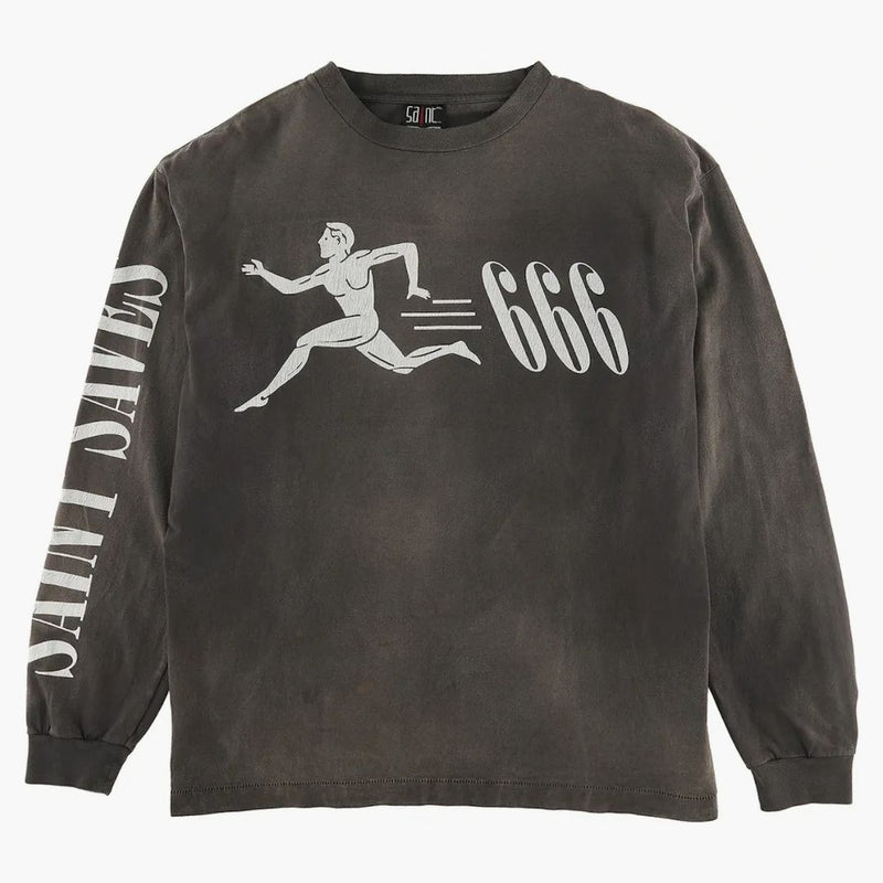 Saint Mxxxxxx Running L/S Tea Black