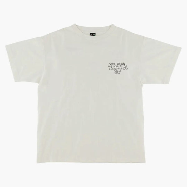 Saint MXXXXXX Saint Death T-Shirt Vintage White