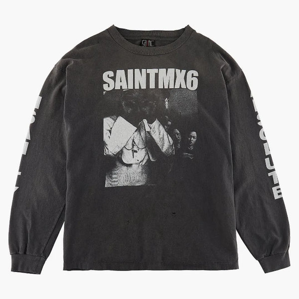 Saint MXXXXXX Saint MX6 L/S T-shirt vintage black