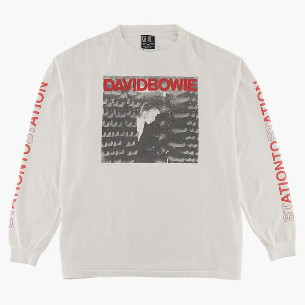 Saint MXXXXXX X David Bowie Station L/S T-Shirt White
