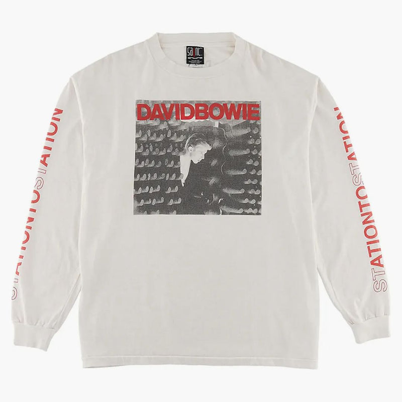 Saint MXXXXXX X David Bowie Station L/S T-Shirt White