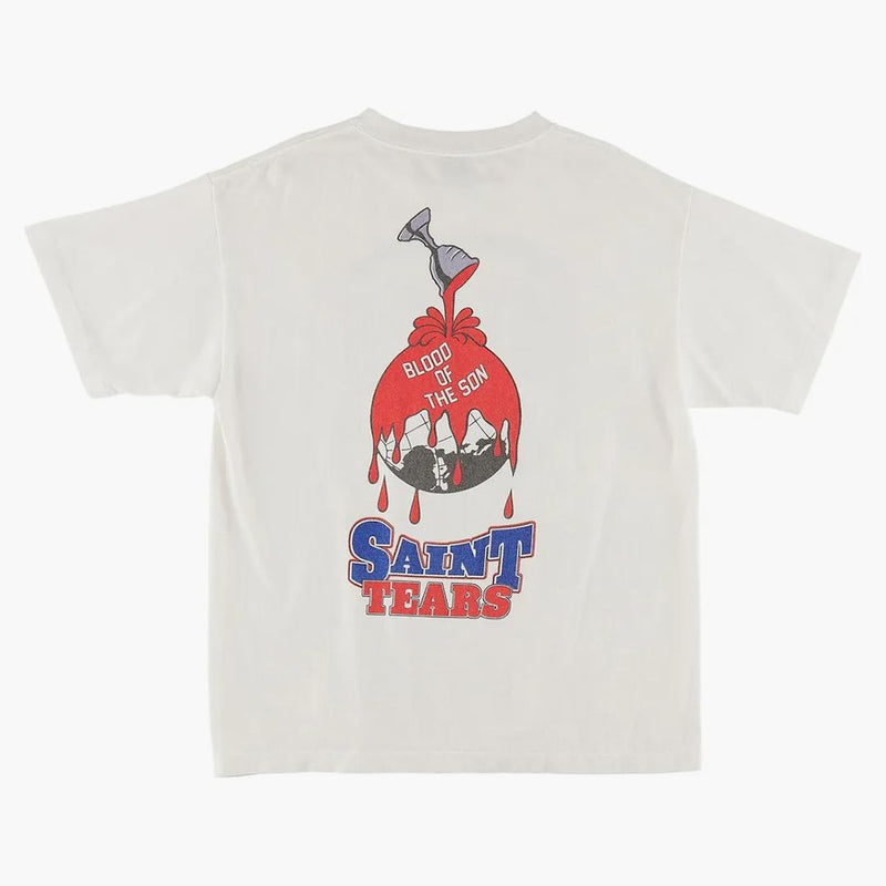Svatý mxxxxxx x džínoviny slzy Svaté grál tričko Vintage White