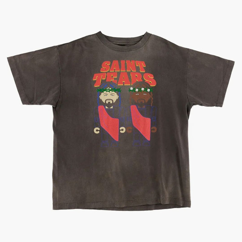 Saint MXXXXXX X Denim Tears Purplelp T-Shirt Vintage Black