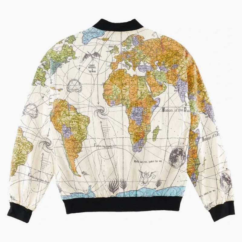 Saint MXXXXXX X Dr. Woo World Map Jacket White Multi